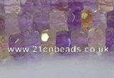 CRB1807 15.5 inches 4*6mm faceted rondelle ametrine beads