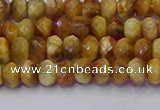 CRB1836 15.5 inches 4*6mm faceted rondelle golden tiger eye beads