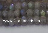 CRB1852 15.5 inches 4*6mm faceted rondelle labradorite beads