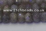 CRB1853 15.5 inches 5*8mm faceted rondelle labradorite beads