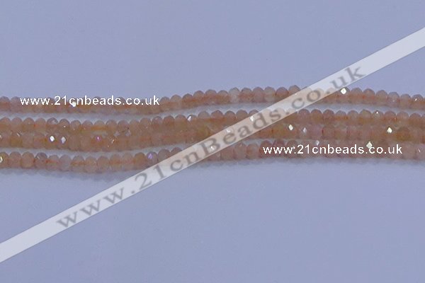 CRB1867 15.5 inches 2.5*4mm faceted rondelle moonstone beads