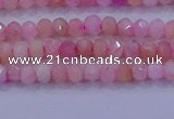 CRB1875 15.5 inches 2*3mm faceted rondelle pink opal beads