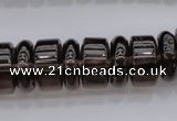 CRB188 15.5 inches 6*16mm – 10*16mm rondelle smoky quartz beads