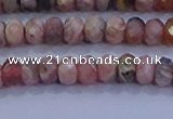 CRB1882 15.5 inches 2.5*4mm faceted rondelle rhodochrosite beads