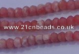 CRB1884 15.5 inches 2*3mm faceted rondelle rhodochrosite beads