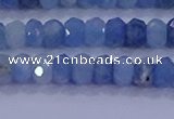 CRB1891 15.5 inches 3*5mm faceted rondelle aquamarine beads