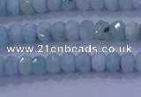 CRB1894 15.5 inches 2.5*4mm faceted rondelle larimar beads