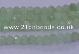 CRB1912 15.5 inches 2*3mm faceted rondelle green opal beads