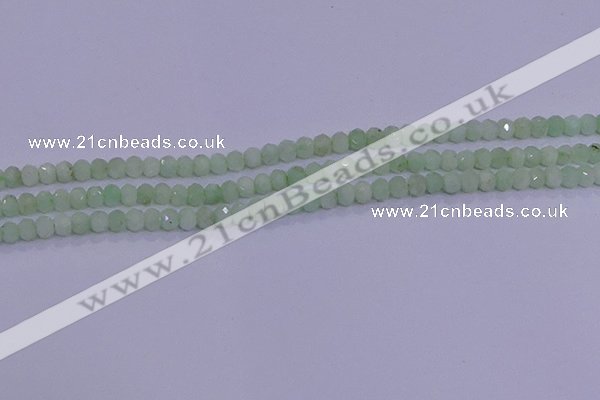 CRB1913 15.5 inches 2.5*4mm faceted rondelle green opal beads