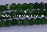 CRB1921 15.5 inches 2*3mm faceted rondelle diopside beads