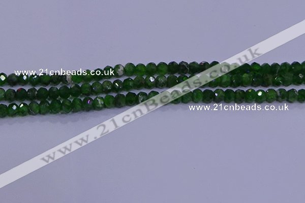 CRB1921 15.5 inches 2*3mm faceted rondelle diopside beads