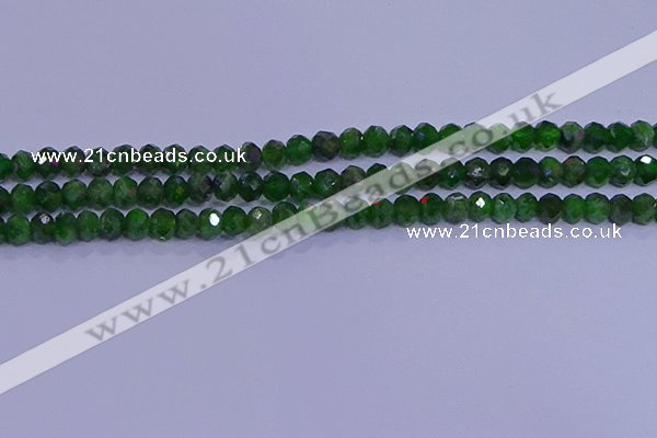 CRB1922 15.5 inches 2.5*4mm faceted rondelle diopside beads