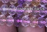 CRB1943 15.5 inches 4*6mm faceted rondelle ametrine beads