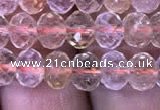 CRB1949 15.5 inches 4*6mm faceted rondelle citrine gemstone beads