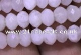 CRB1966 15.5 inches 4*6mm faceted rondelle white moonstone beads