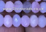 CRB1968 15.5 inches 4*6mm faceted rondelle morganite beads