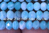 CRB1986 15.5 inches 3*5mm faceted rondelle amazonite gemstone beads