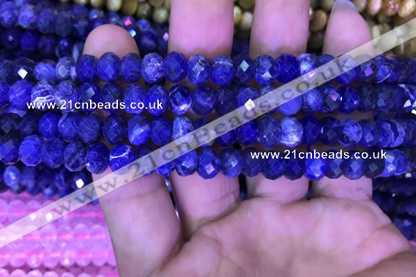 CRB1992 15.5 inches 6*8mm faceted rondelle sodalite beads