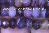 CRB1994 15.5 inches 4*6mm faceted rondelle Botswana agate beads