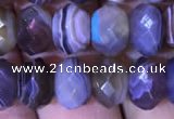 CRB1995 15.5 inches 5*8mm faceted rondelle Botswana agate beads