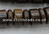 CRB200 15.5 inches 6*18mm - 13*18mm rondelle bronzite gemstone beads