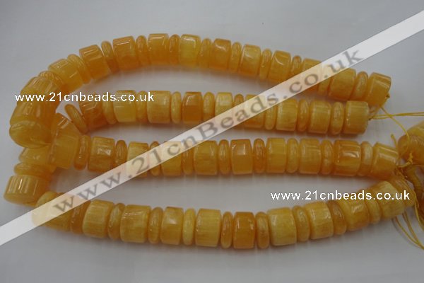 CRB201 15.5 inches 6*18mm - 13*18mm rondelle calcite gemstone beads