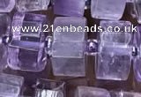 CRB2012 15.5 inches 11mm - 12mm faceted tyre light amethyst beads