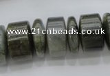 CRB203 15.5 inches 6*18mm - 13*18mm rondelle labradorite beads