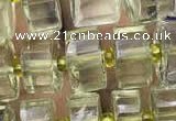 CRB2030 15.5 inches 7mm - 8mm faceted tyre lemon quartz beads