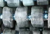 CRB2126 15.5 inches 9mm - 10mm faceted tyre kyanite beads