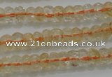 CRB221 15.5 inches 2.5*4mm faceted rondelle citrine gemstone beads