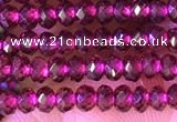 CRB2212 15.5 inches 2*3mm faceted rondelle garnet beads wholesale