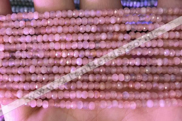 CRB2221 15.5 inches 2*3mm faceted rondelle moonstone beads