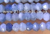 CRB2222 15.5 inches 2*3mm faceted rondelle aquamarine beads