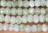 CRB2229 15.5 inches 2*3mm faceted rondelle prehnite beads
