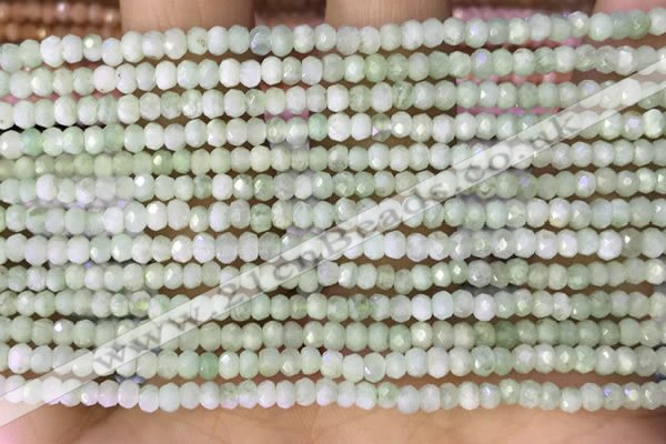 CRB2229 15.5 inches 2*3mm faceted rondelle prehnite beads