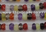 CRB223 15.5 inches 2.5*4mm faceted rondelle mixed quartz beads