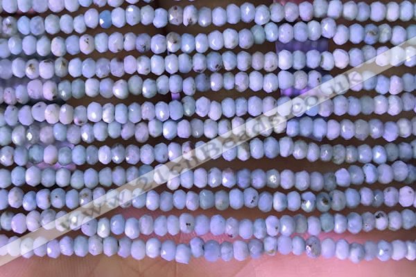 CRB2231 15.5 inches 2*3mm faceted rondelle larimar beads