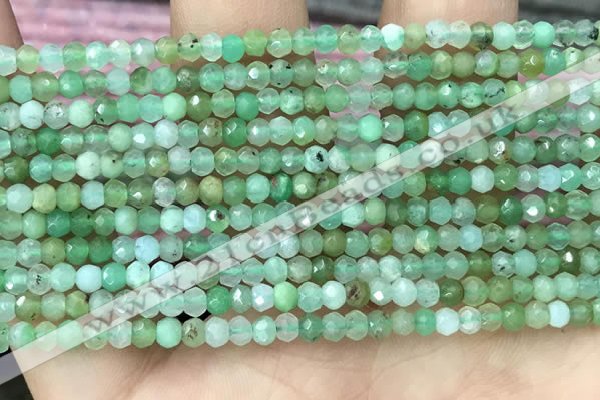 CRB2239 15.5 inches 2*3mm faceted rondelle Australia chrysoprase beads