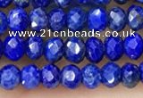 CRB2241 15.5 inches 2*3mm faceted rondelle lapis lazuli beads