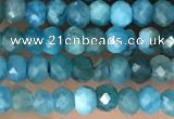 CRB2245 15.5 inches 2*3mm faceted rondelle apatite beads