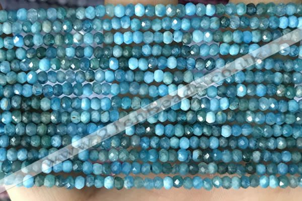 CRB2245 15.5 inches 2*3mm faceted rondelle apatite beads