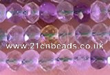 CRB2261 15.5 inches 3*4mm faceted rondelle fluorite beads