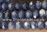 CRB2268 15.5 inches 3*4mm faceted rondelle sapphire beads