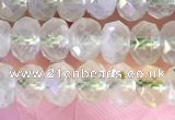 CRB2273 15.5 inches 4*6mm faceted rondelle prehnite beads