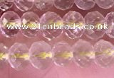 CRB2275 15.5 inches 4*6mm faceted rondelle lemon quartz beads