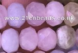 CRB2278 15.5 inches 5*8mm faceted rondelle morganite beads