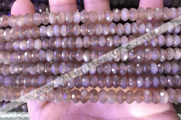 CRB2283 15.5 inches 4*7mm faceted rondelle moonstone beads