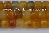 CRB2502 15.5 inches 6*8mm rondelle yellow jade beads wholesale