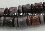 CRB251 15.5 inches 5*12mm - 10*12mm rondelle Indian agate beads